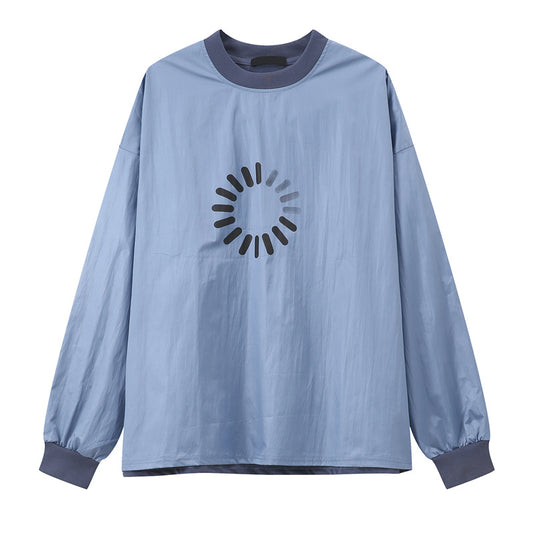 Three-color print fashion long-sleeved T-shirt