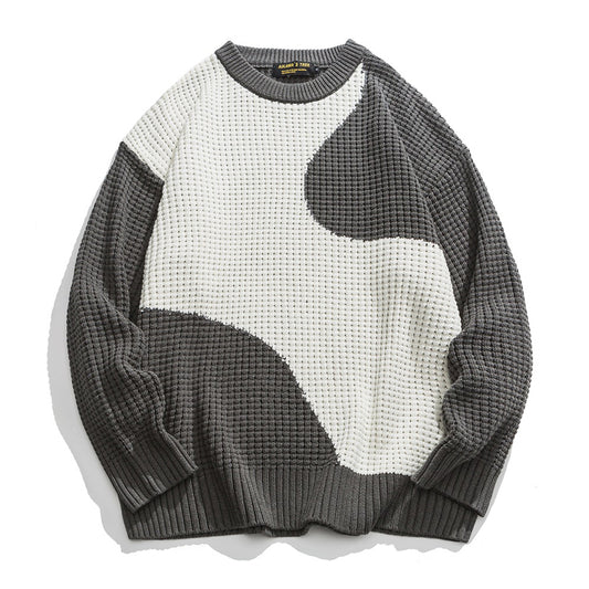 Asymmetrical switching impact sweater