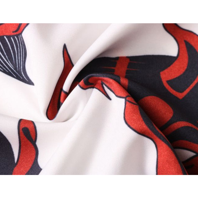 New for summer: Devil print short sleeve shirt