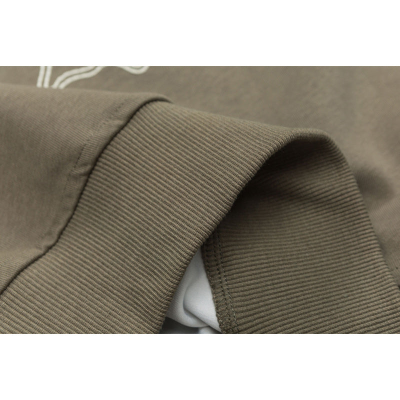 "M-5XL" Easy-to-match round neck print hoodie