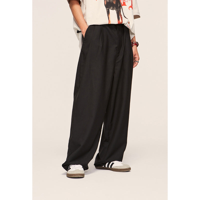 Loose Drape Casual Suit Pants