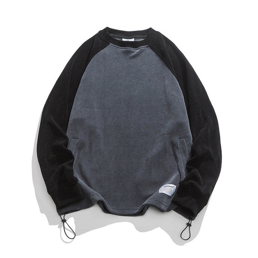 Round neck loose hoodie