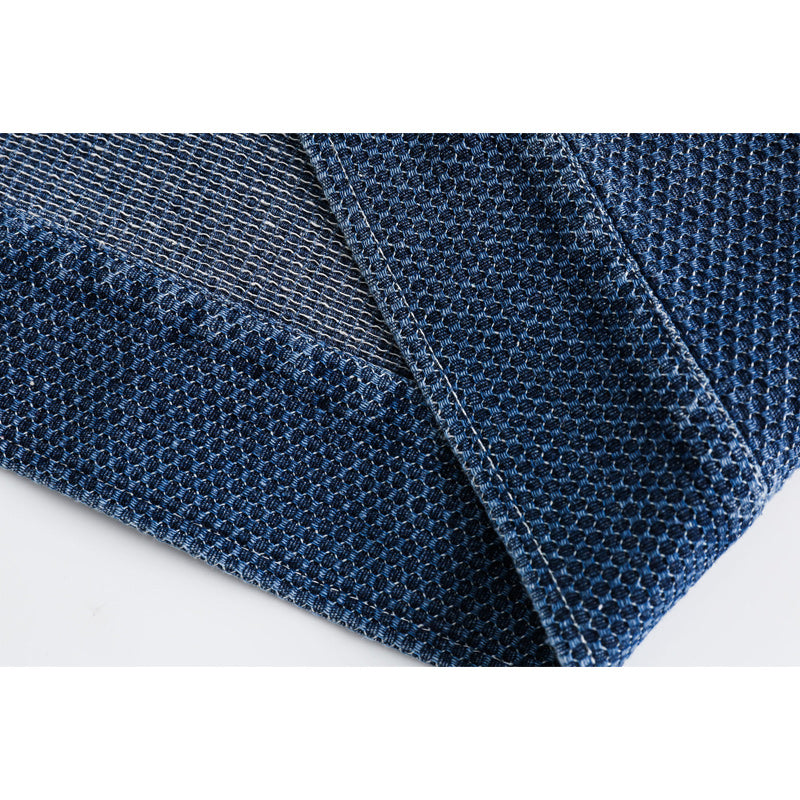 Original ethnic jacquard patchwork denim jacket