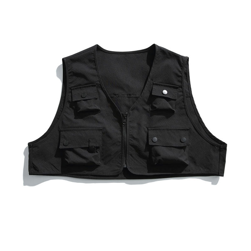 Retro Functional Detachable 2-Piece Shirt Vest