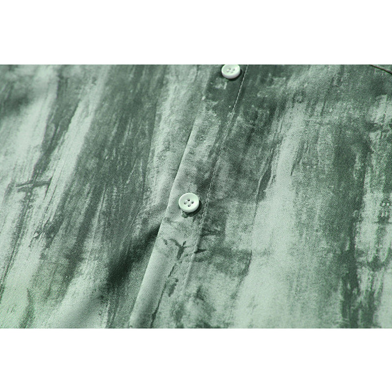 Unique tie-dye short-sleeved shirt