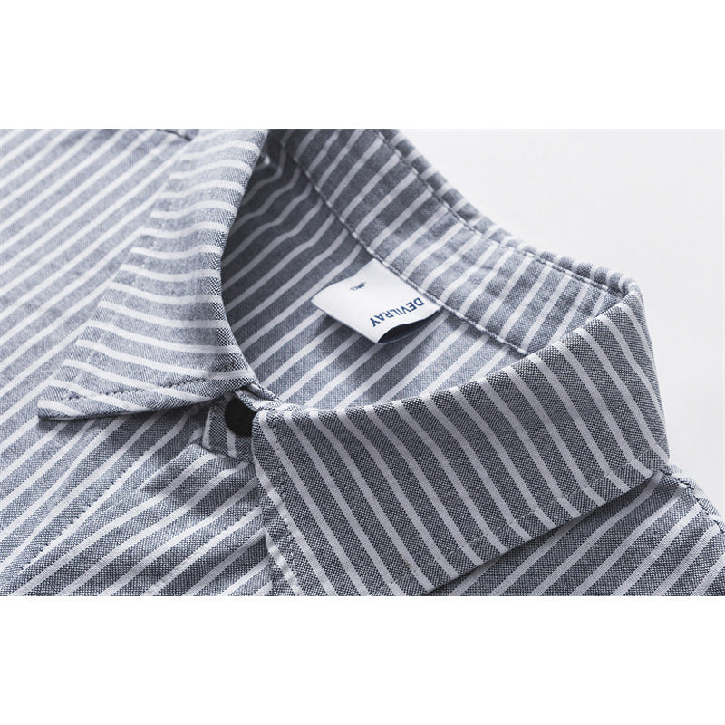 Retro striped long sleeve shirt