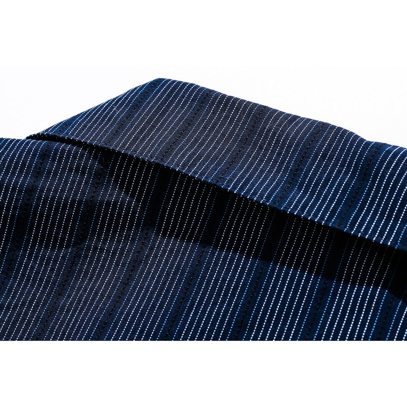 Classic Cuban striped short-sleeved shirt
