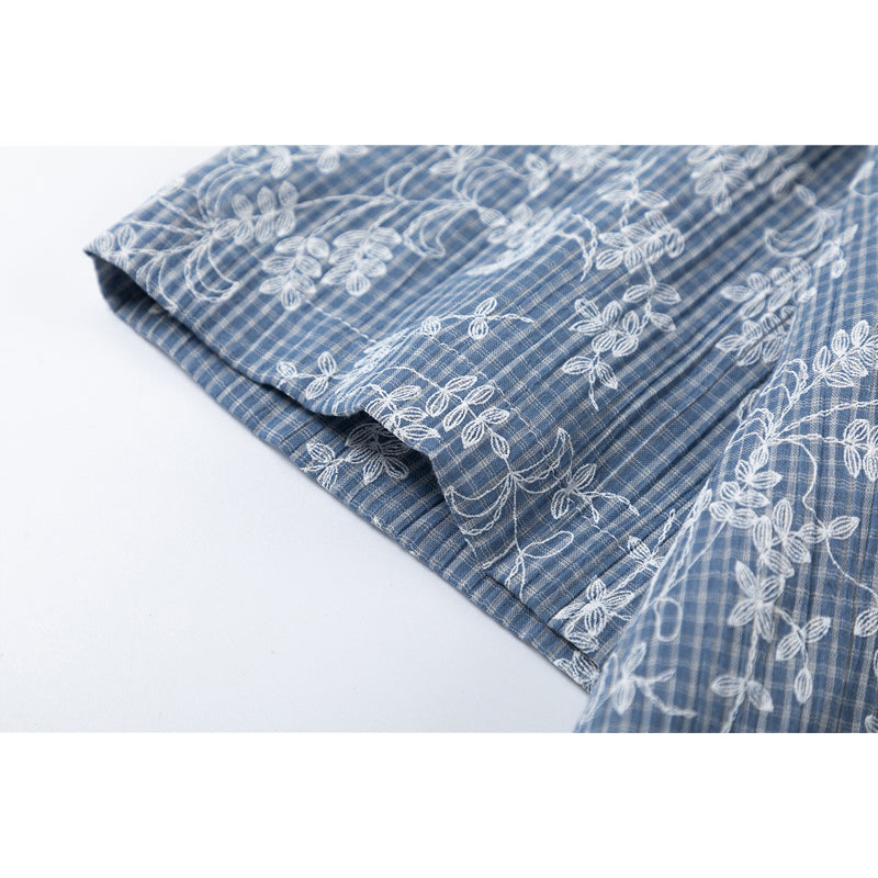 New summer floral print short sleeve shirt