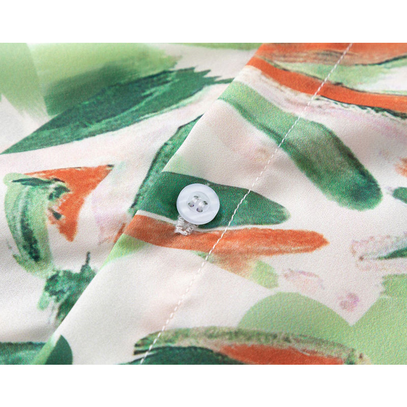 New for summer: Graffiti print short-sleeved shirt