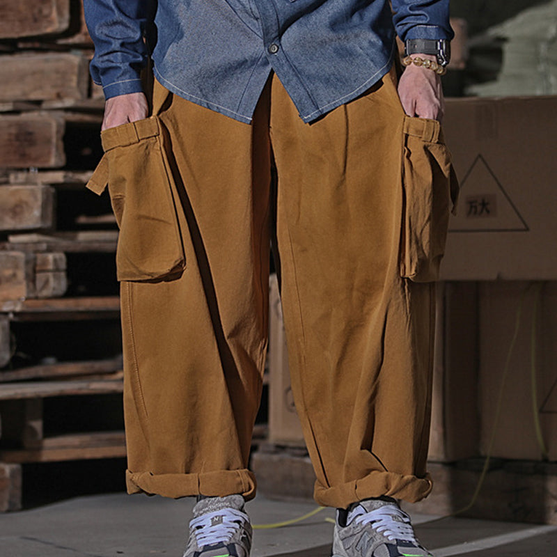 ゆったり Cityboy スウェット ワイド カーゴパンツ