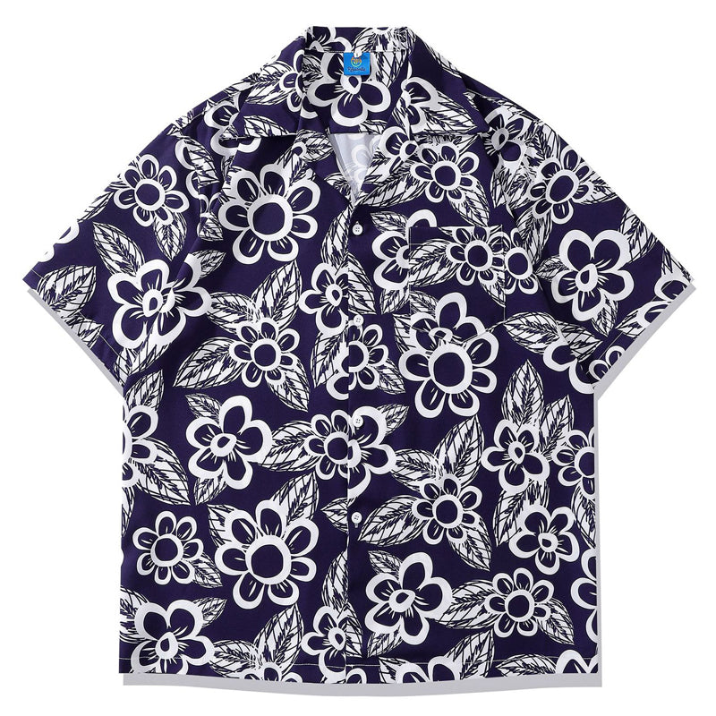 New for summer: Graffiti print short-sleeved shirt