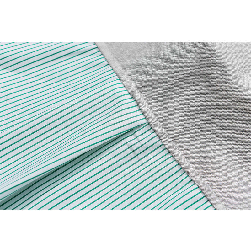 Fashionable striped long-sleeved work shirt