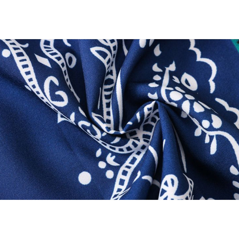 New for summer: ethnic print short-sleeved shirt