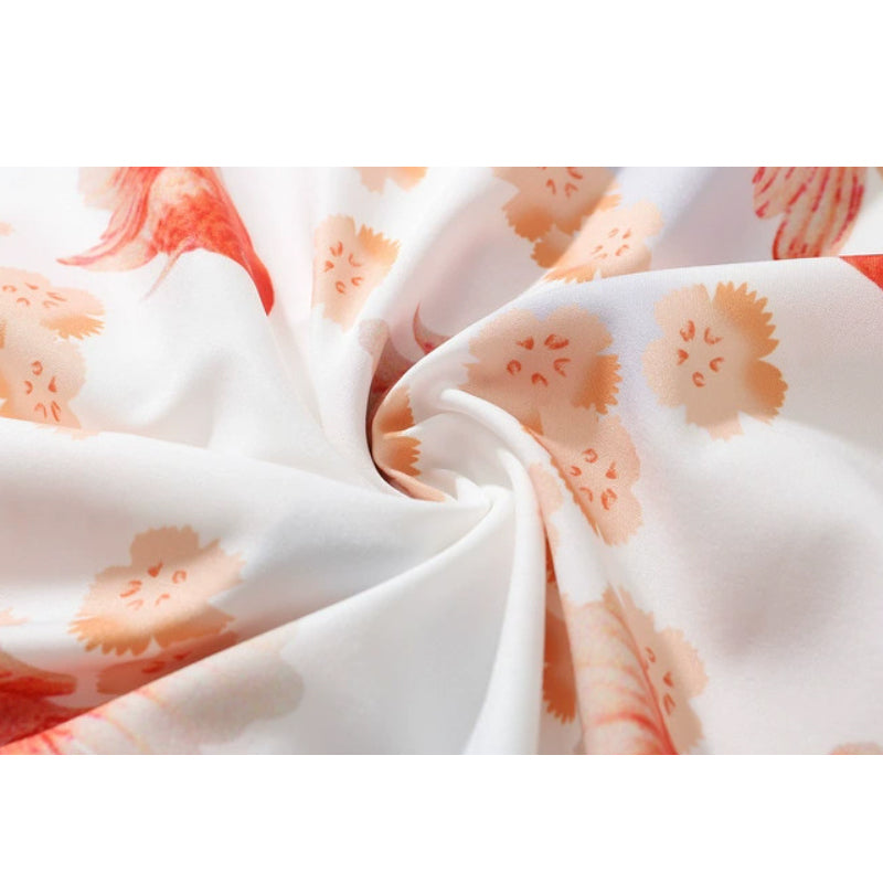 New for summer: Goldfish print short-sleeved shirt