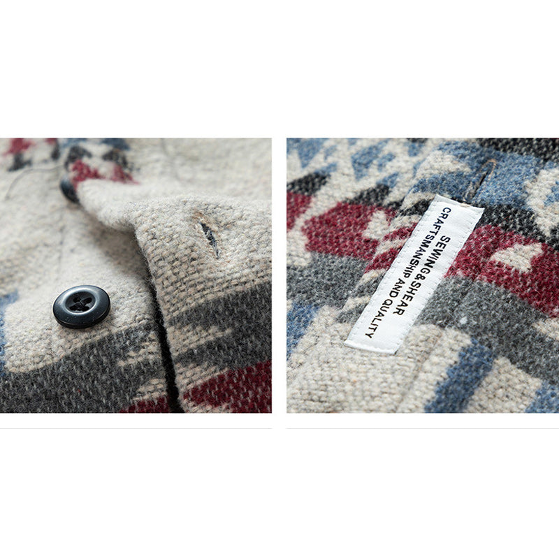 Ethnic print shirts available in sizes M-4XL