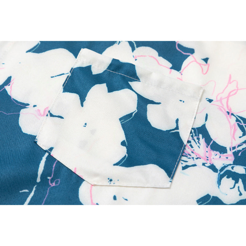Retro Floral Hawaiian Short Sleeve Shirt