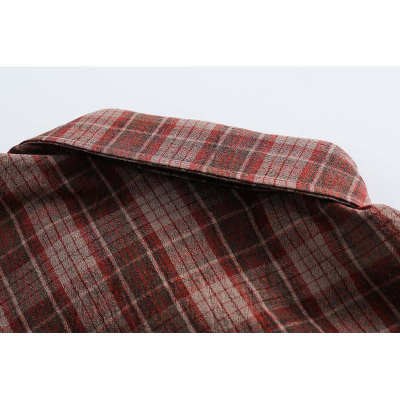 Classic check work short sleeve shirt