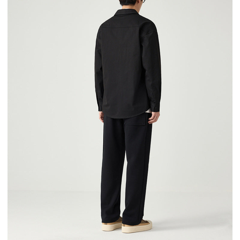 Fashionable pocket long sleeve shirt