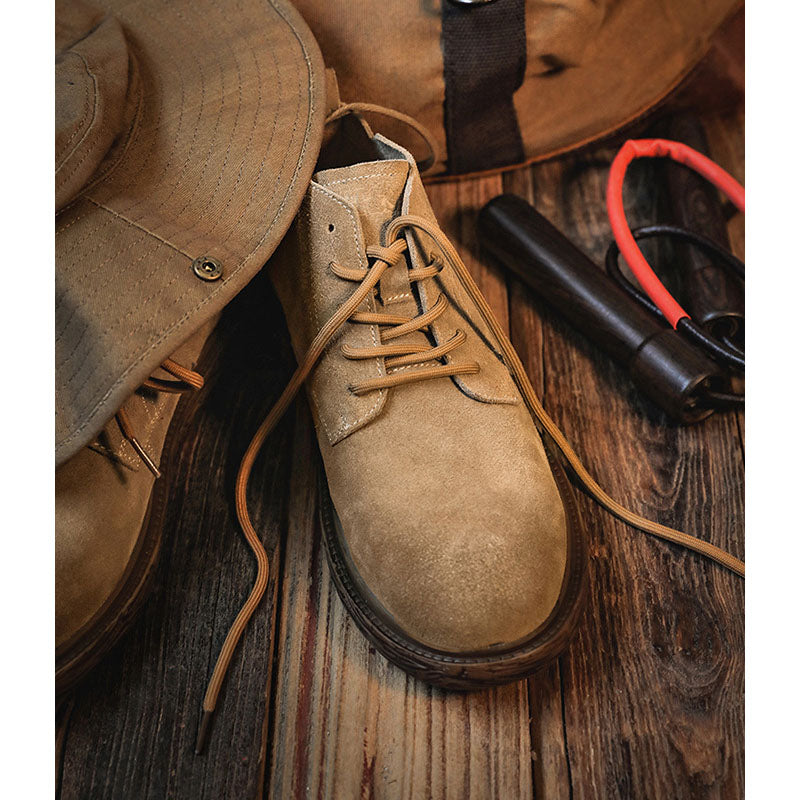 PU カーゴ 厚手 厚底 防寒 ショートブーツ