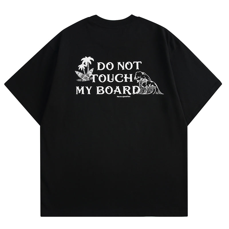 Alphabet print crew neck T-shirt