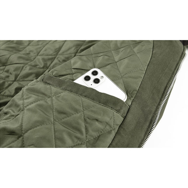 "M-4XL" Corduroy Neck Padded Jacket