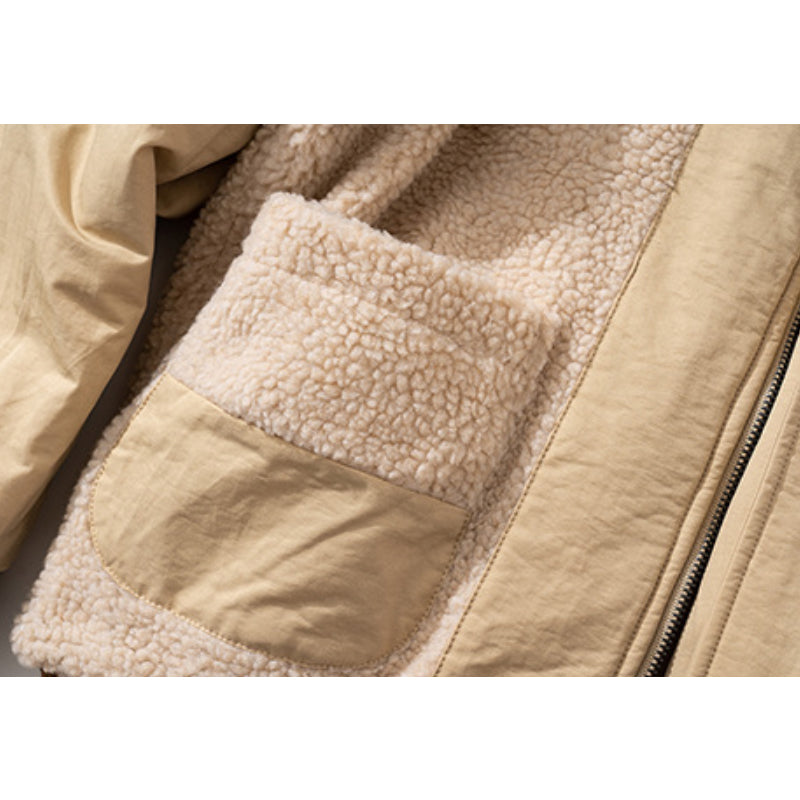 Lambswool Double-Sided Padded Clothing, Thick Coat, Jacket