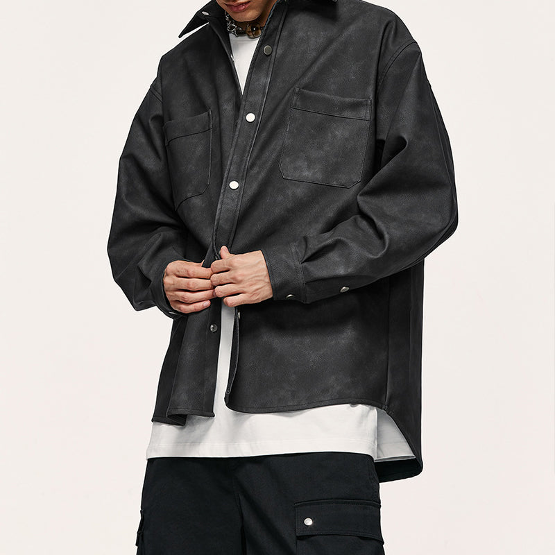 Coveralls and casual PU jackets