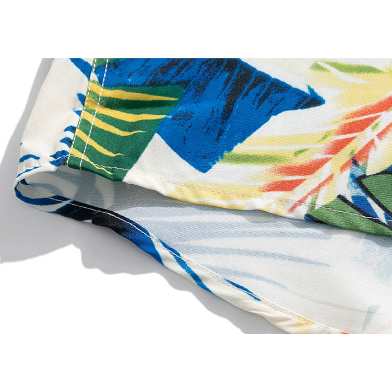 New for summer: Aloha print short-sleeved shirt