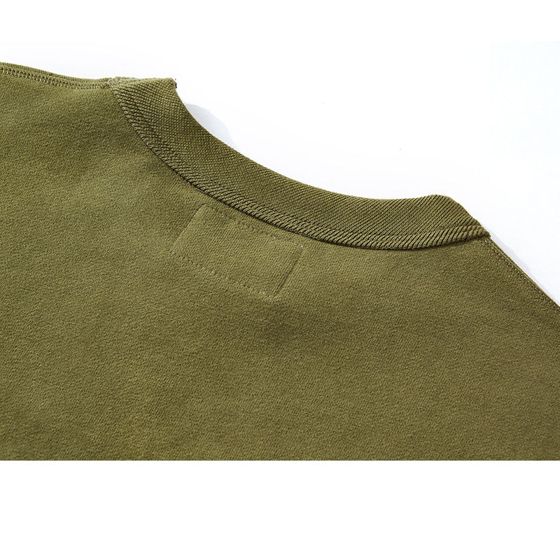 American Casual 490G Round Neck Pullover Hoodie