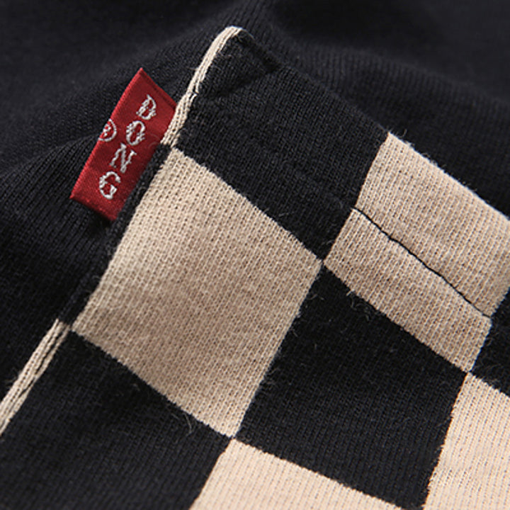 Checkered Flag Pattern Heavyweight T-Shirt
