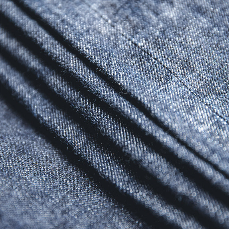 Red ear tannin wide straight raw denim pants