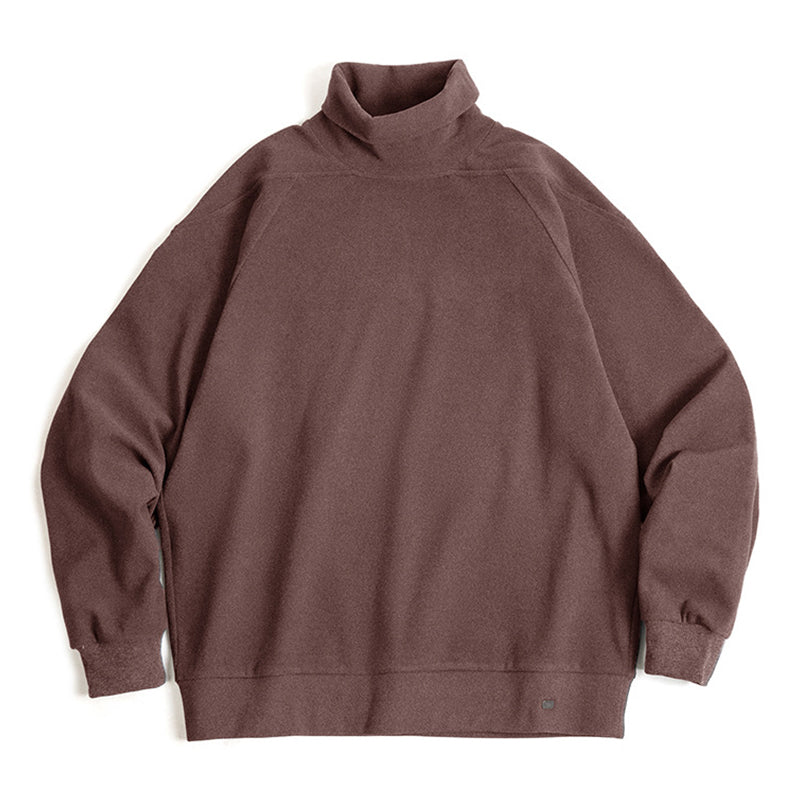 微起毛ハイネックドラロンライクアンダーTシャツ