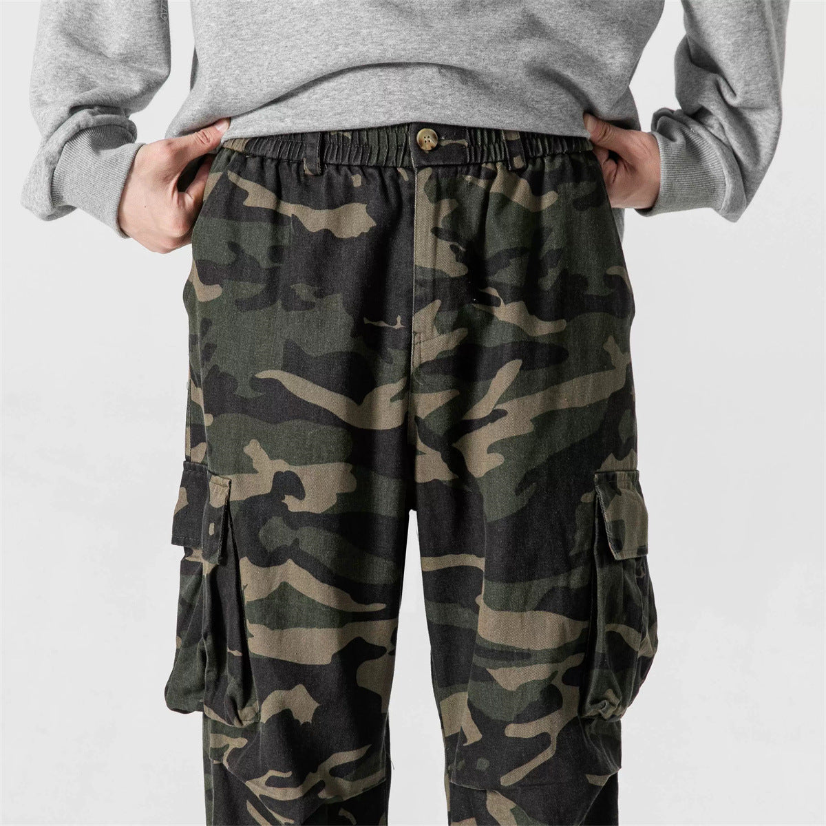 Autumn New Functional Pocket Camouflage Cargo Pants