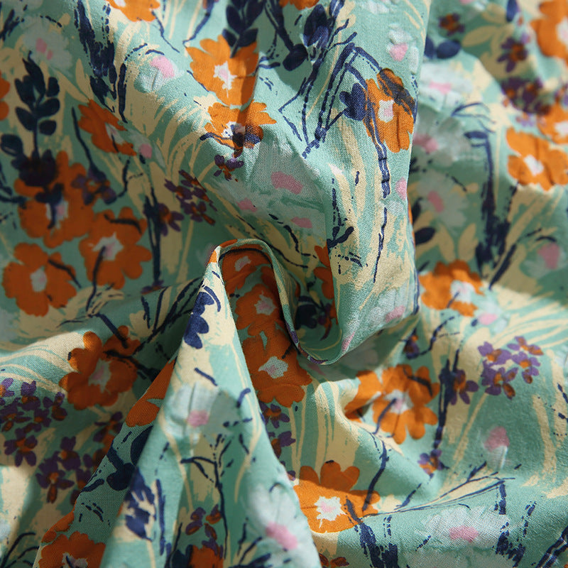 Retro floral fresh aloha short sleeve shirt