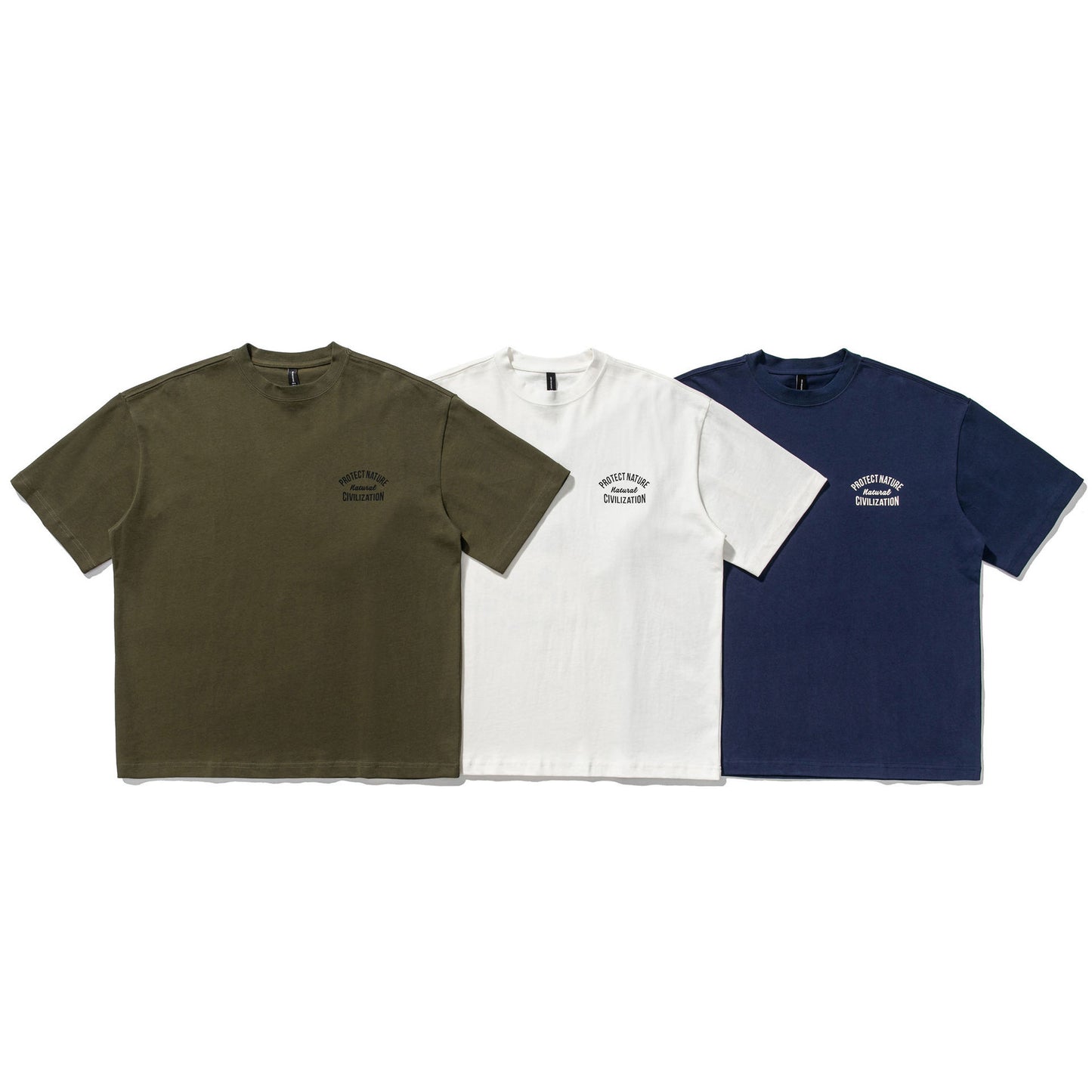 American casual alphabet print short sleeve T-shirt