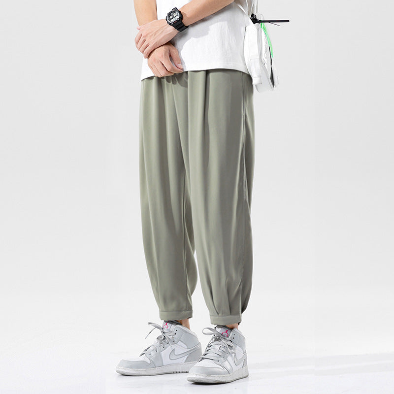 Ultra-thin, refreshing loose leg pants, all-match cropped pants