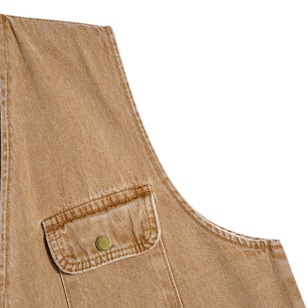 Classic multi-pocket denim work vest