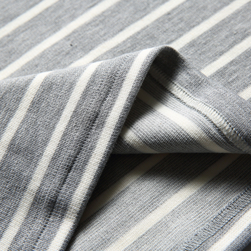 New Autumn Collection: Striped Pocket Long Sleeve T-Shirt