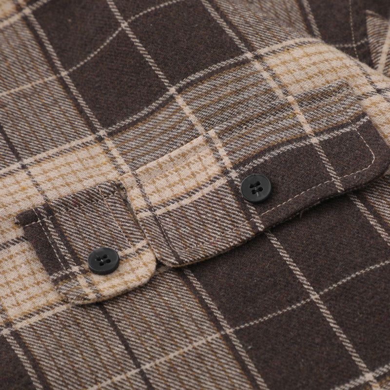 Irregular Retro Check Short Sleeve Shirt