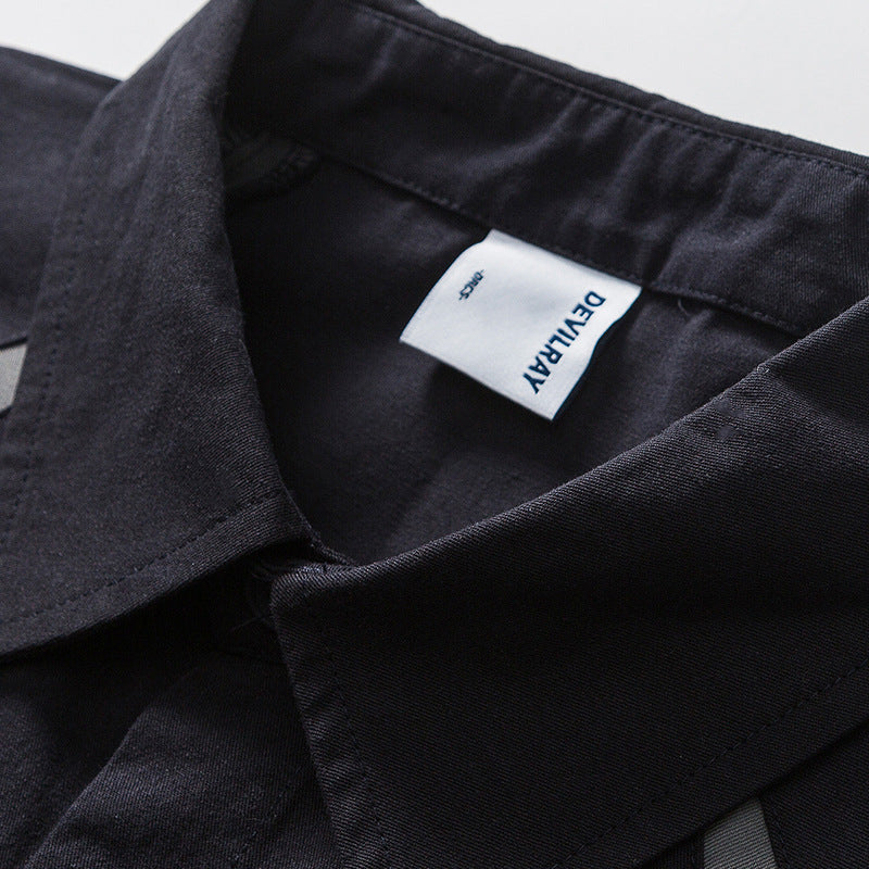 Fashionable Navy Long Sleeve Shirt