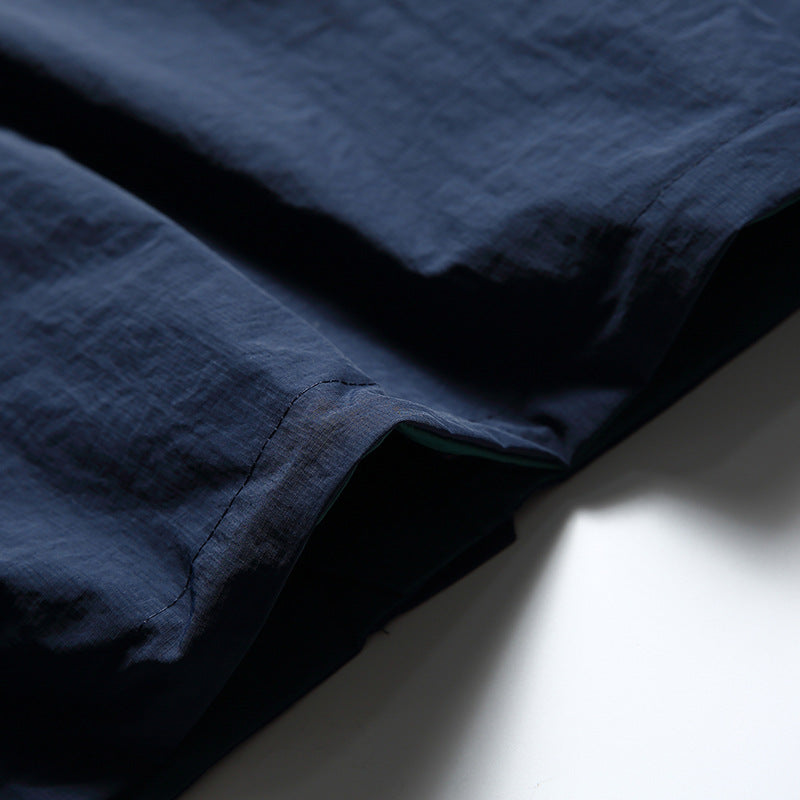 Reversible Retro Zipper Work Jacket