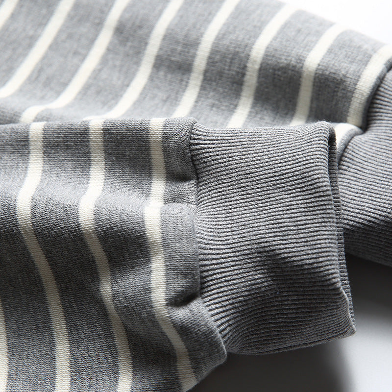 New Autumn Collection: Striped Pocket Long Sleeve T-Shirt