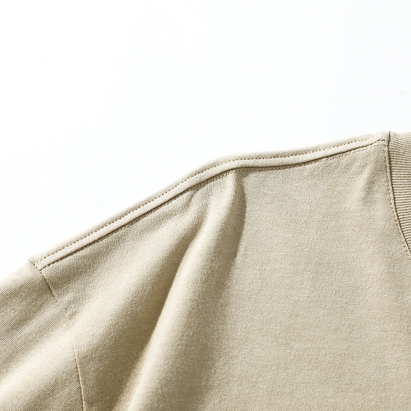 Switching pocket short sleeve T-shirt