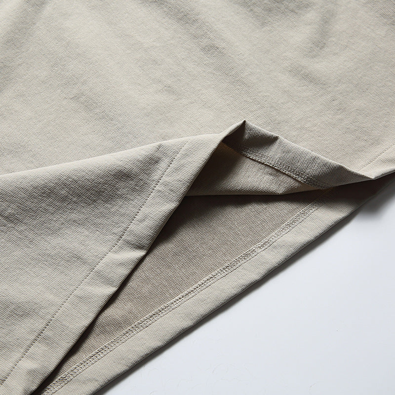 Retro color pocket loose hoodie