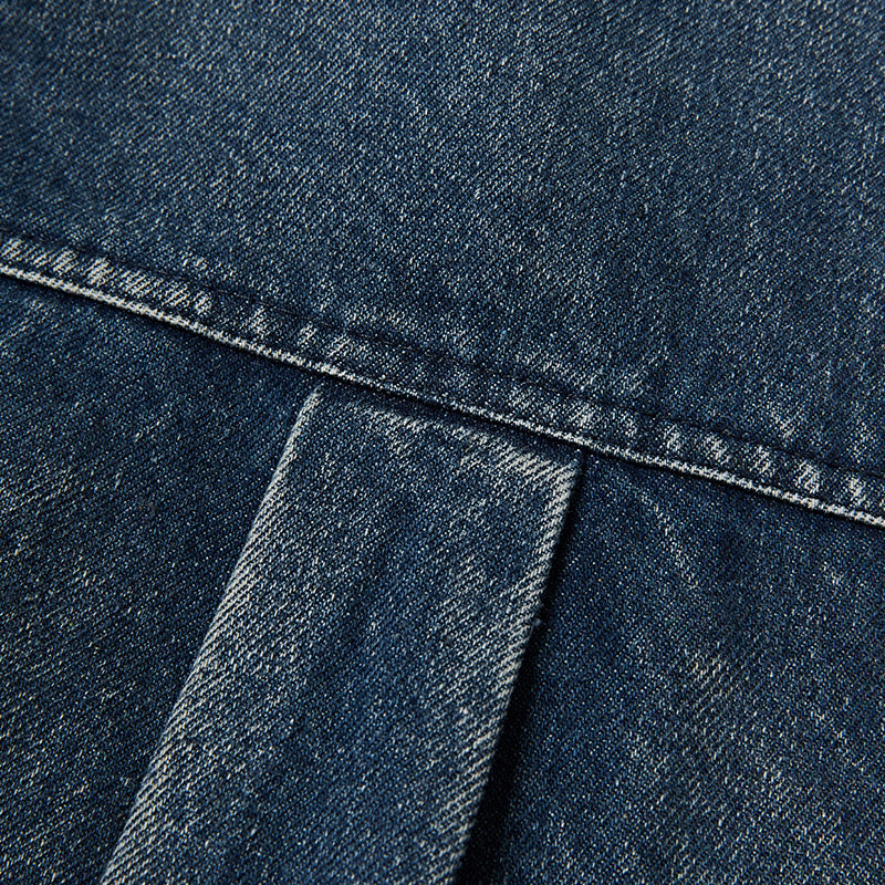 Classic American casual denim pocket jacket