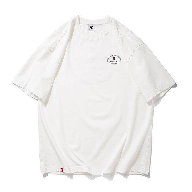 Retro Alphabet Print Casual T-Shirt