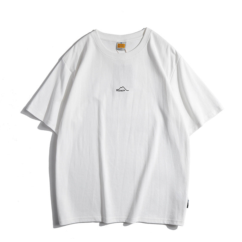 Choose from five colors, 270g high-quality simple short-sleeved T-shirt
