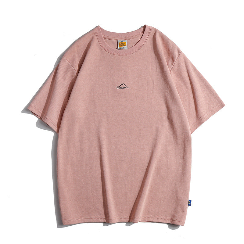 Choose from five colors, 270g high-quality simple short-sleeved T-shirt