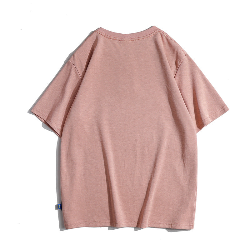Choose from five colors, 270g high-quality simple short-sleeved T-shirt