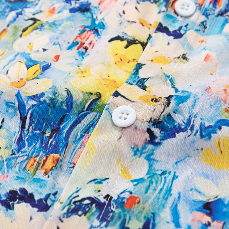 Hawaiian Vacation Painting Print Shirt